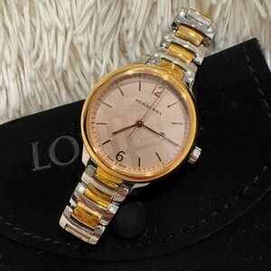 Burberry Two-Tone Gold and Silver Watch